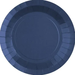 Papptallrikar 22,5 cm - Mörkblå 10-pack
