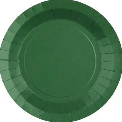 Papptallrikar 22,5 cm - Mörkgröna 10-pack