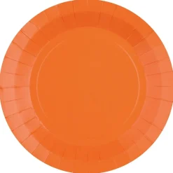 Papptallrikar 22,5 cm - Orange 10-pack