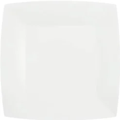 Papptallrikar Fyrkantiga 23 cm - Vita 10-pack