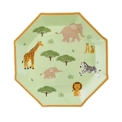 Papptallrikar Safaridjur 6-pack