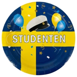 Papptallrikar Studenten 6-pack