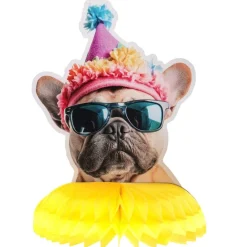 Party Dog Bordsdekoration Honeycomb 20 cm