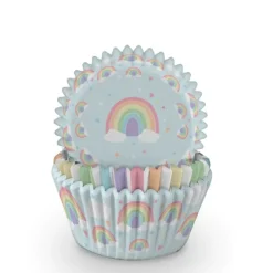 Pastell Rainbow - Muffinsformar 75-pack