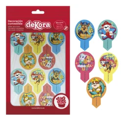 Paw Patrol - Muffinsdekorationer Oblat 20-pack