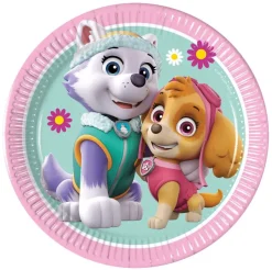 Paw Patrol Skye & Everest - Assietter 8-pack