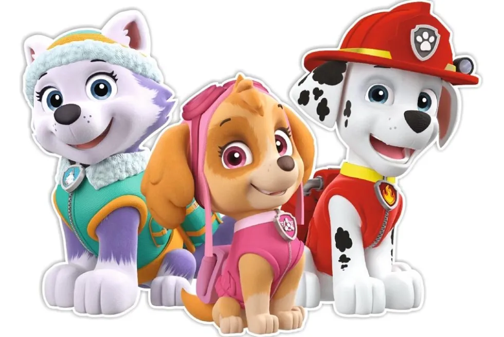 Paw Patrol Väggdekoration - Skye, Everest & Marshall
