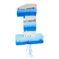 Pinata 1-årskalas blå 50 cm