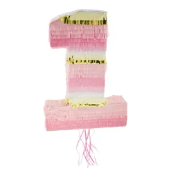 Pinata 1-årskalas rosa 50 cm