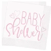Pink Heart Babyshower, Servetter 16-pack