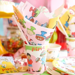 Pippi Långstrump - Pappmuggar 8-pack