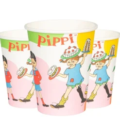 Pippi Långstrump - Pappmuggar 8-pack