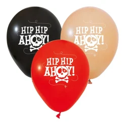Pirate Hip Hip Ahoy Ballonger 6-pack