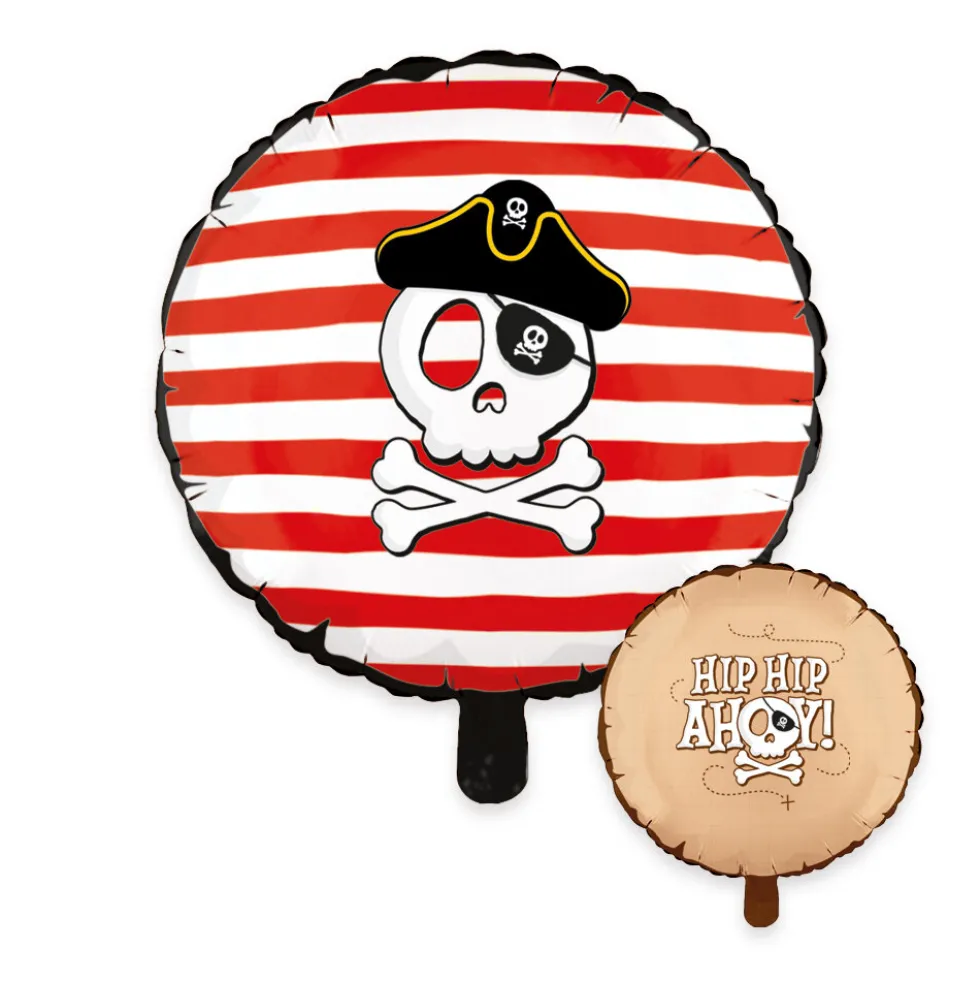 Pirate Hip Hip Ahoy Folieballong 46 cm