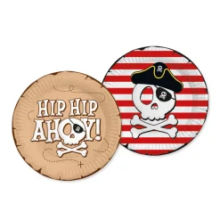 Pirate Hip Hip Ahoy Tallrikar 8-pack