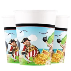 Pirates Island - Pappmuggar 8-pack