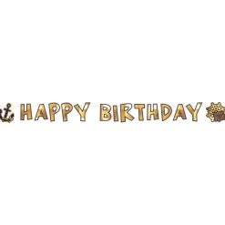 Pirates Map, Girlang Happy Birthday 180 cm