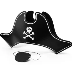 Pirates Party Hatt och Ögonlapp
