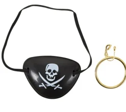 Piratset med ögonlapp och örhänge