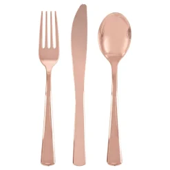 Plastbestick Roséguldmetallic 18-pack