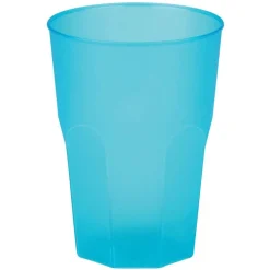 Plastglas Turkosblå 42 cl 6-pack