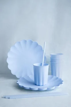 Plastmuggar, Pastellblå 220 ml 4-pack