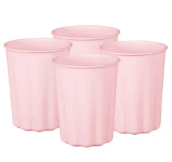 Plastmuggar, Pastellrosa 220 ml 4-pack
