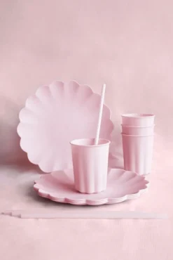Plastmuggar, Pastellrosa 220 ml 4-pack
