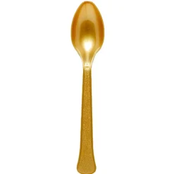 Plastskedar Guld 24-pack