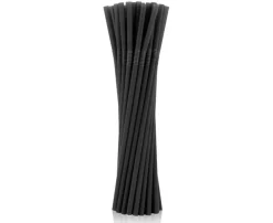 Plastsugrör Svarta 50-pack