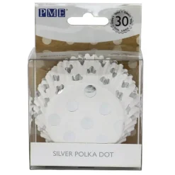 PME Muffinsformar - Silverprickiga 30-pack