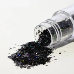 PME Ätbara Glitterflingor, svart onyx
