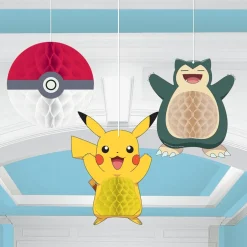 Pokémon - Hängande dekorationer i honeycomb 3-pack