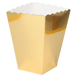 Popcornbägare Guldfolierade 6-pack