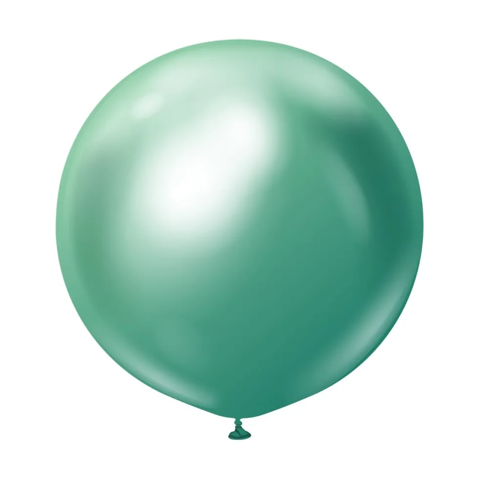 Premium Latexballonger Grön Chrome 60 cm 2-pack