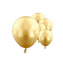 Premium Latexballonger Guld Chrome 13 cm 25-pack