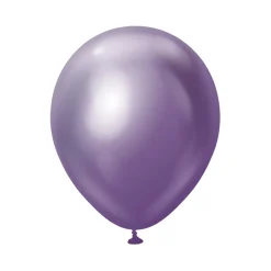 Premium Latexballonger Lila Chrome 45 cm 5-pack