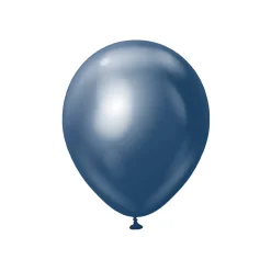 Premium Latexballonger Navy Blå Chrome 30 cm
