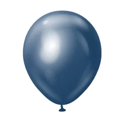 Premium Latexballonger Navy Blå Chrome 45 cm 5-pack