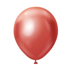 Premium Latexballonger Röd Chrome 45 cm 5-pack