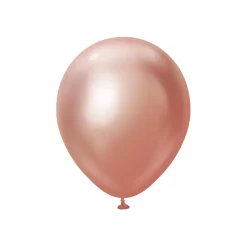 Premium Latexballonger Roséguld Chrome 30 cm
