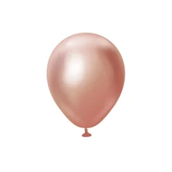 Premium Latexballonger Roséguld Chrome 13 cm 25-pack