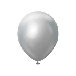 Premium Latexballonger Silver Chrome 30 cm