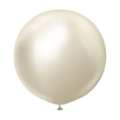 Premium Latexballonger White Gold Chrome 60 cm 2-pack