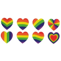 Pride Hjärtformade Klistermärken 240-pack