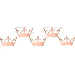 Princess - Girlang med kronor i roséguld 6 meter