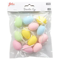 Påskdekoration - Ägg i pastellfärger 12-pack