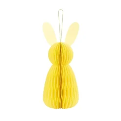 Påskdekoration - Gul Påskhare Honeycomb 30 cm