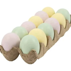 Påskdekoration - Påskägg i pastellfärger 12-pack