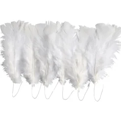 Påskfjädrar - Vita 18-pack